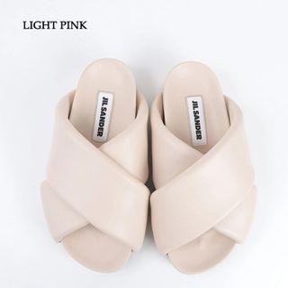 JIL SANDER - 美品☆JILSANDER シアリングスライドサンダル 38 JIL SANDER - 美品☆JILSANDER シアリングスライドサンダル 38