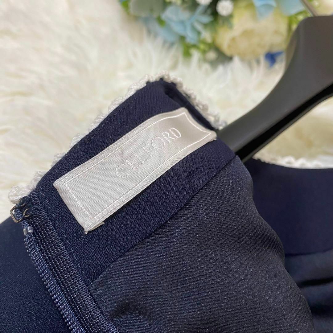 CELFORD - 極美品✨CELFORD レース切替ノースリーブワンピース CELFORD - 極美品✨CELFORD レース切替ノースリーブワンピース