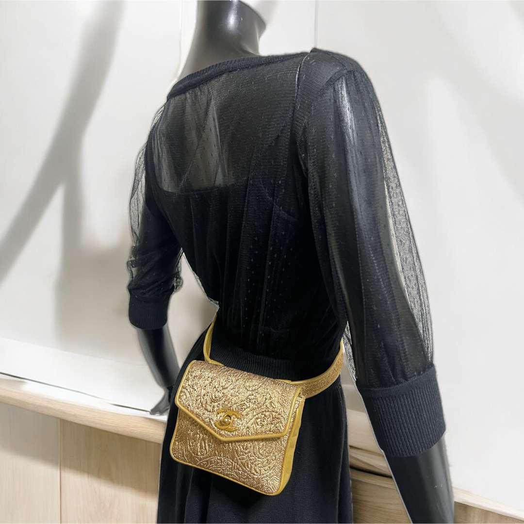 CHANEL - 激レア 付属品完備 ヴィンテージ シャネル 西陣織り CHANEL - 激レア 付属品完備 ヴィンテージ シャネル 西陣織り