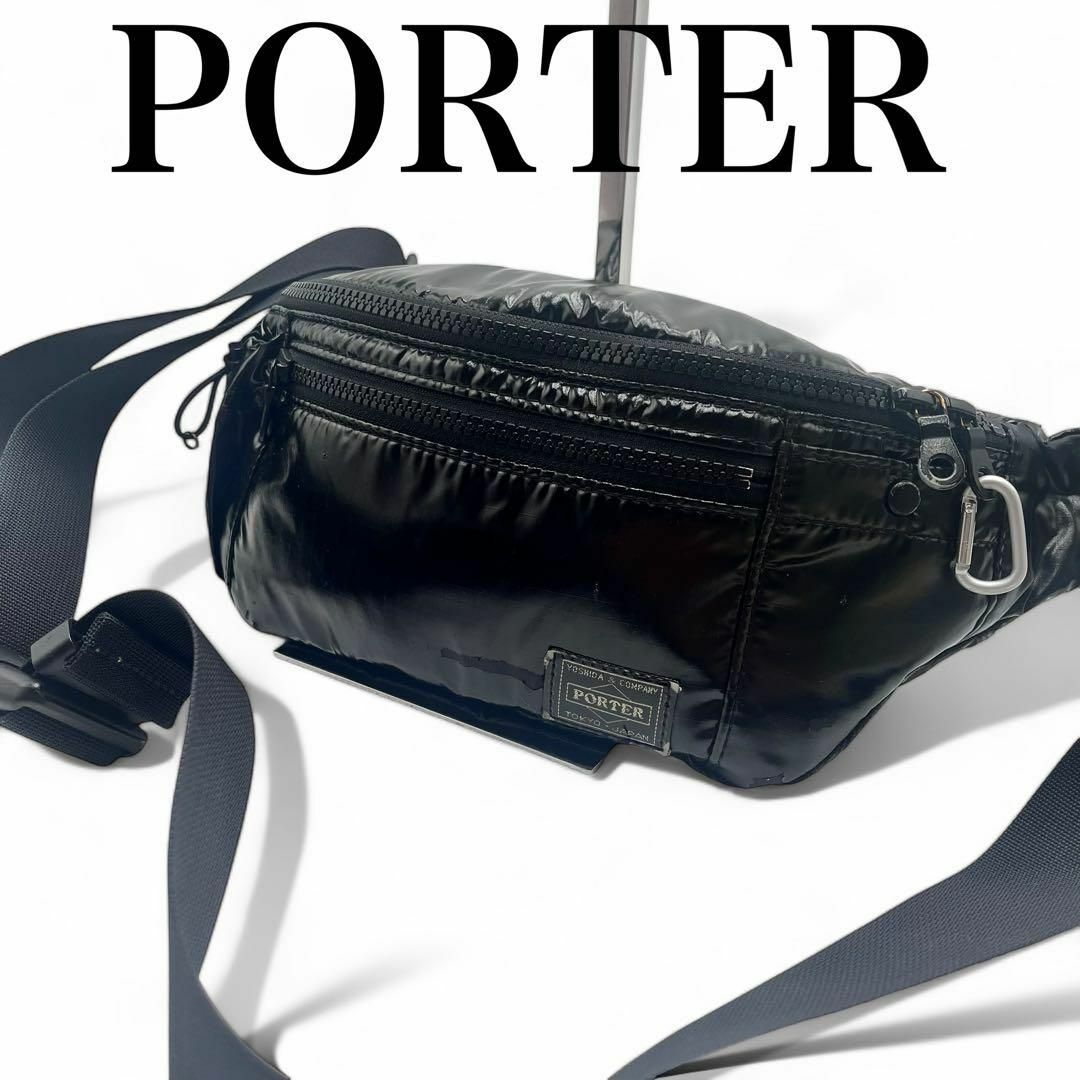 PORTER ポーター ウエストポーチ ボディーバッグ 黒の通販 by PORTER ポーター ウエストポーチ ボディーバッグ 黒の通販 by