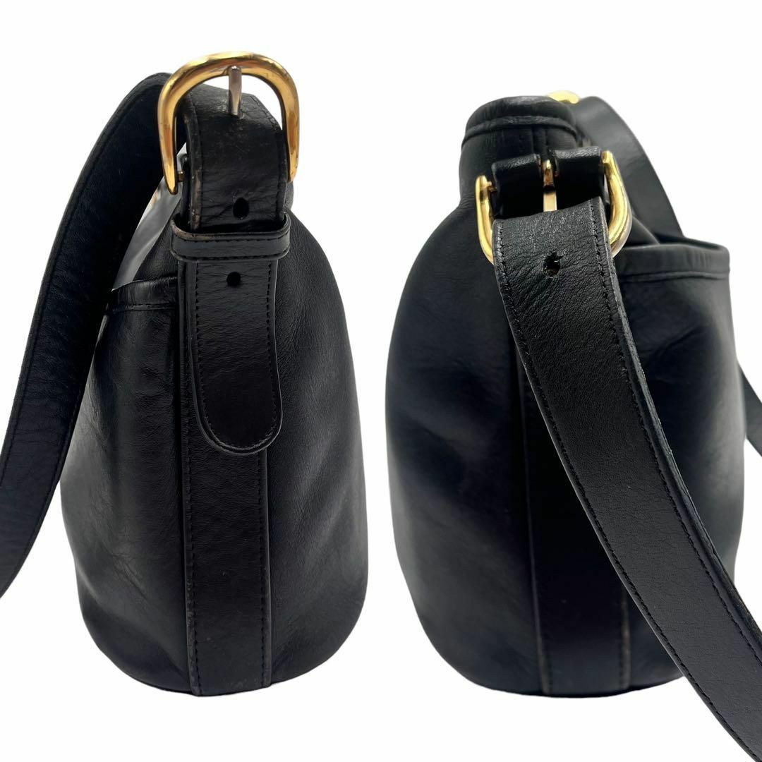 美品✨OLD COACH オールドコーチ ショルダーバッグ 斜め掛け 黒青 美品✨OLD COACH オールドコーチ ショルダーバッグ 斜め掛け 黒青