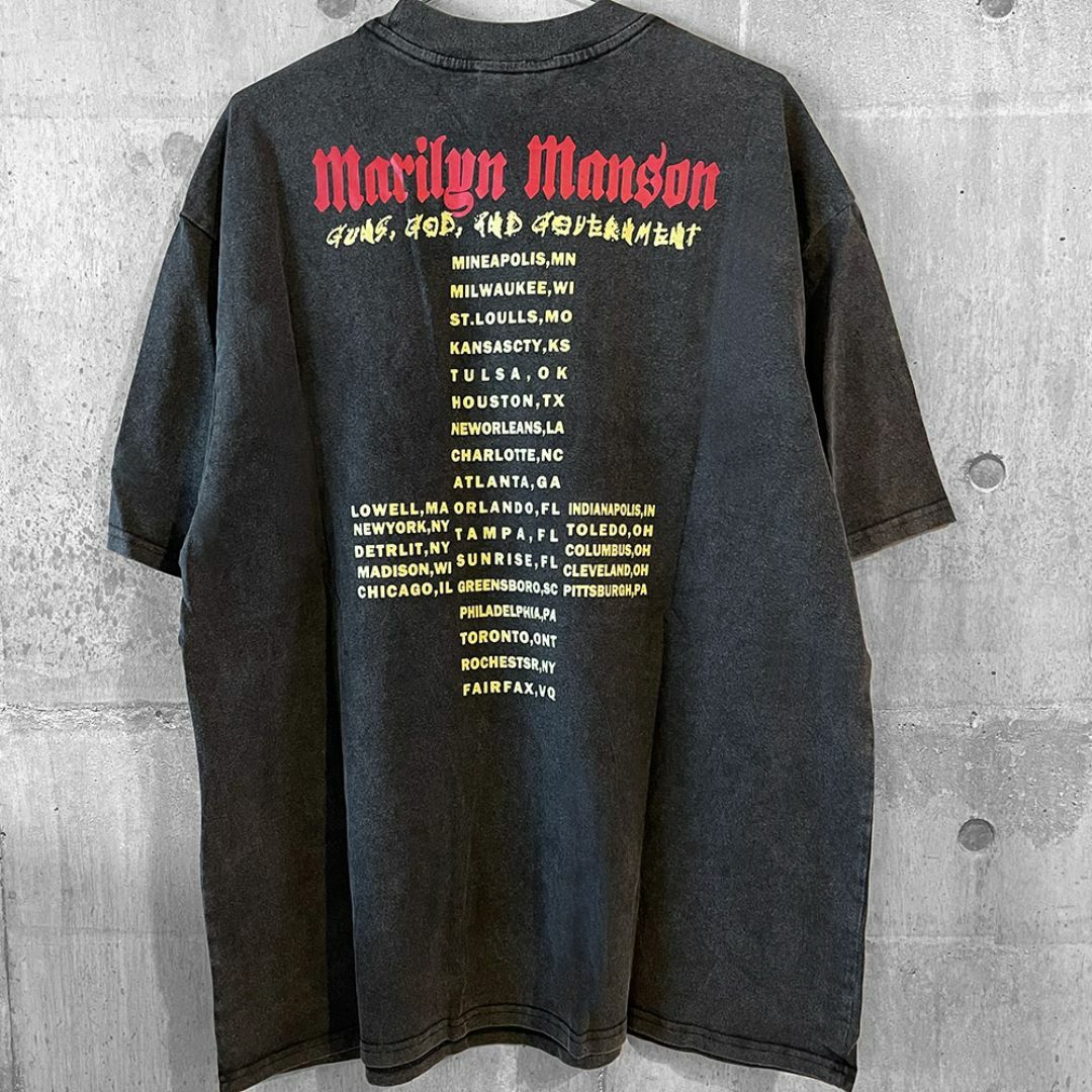 marilyn manson マリリンマンソン ヴィンテージ調 バンド T marilyn manson マリリンマンソン ヴィンテージ調 バンド T