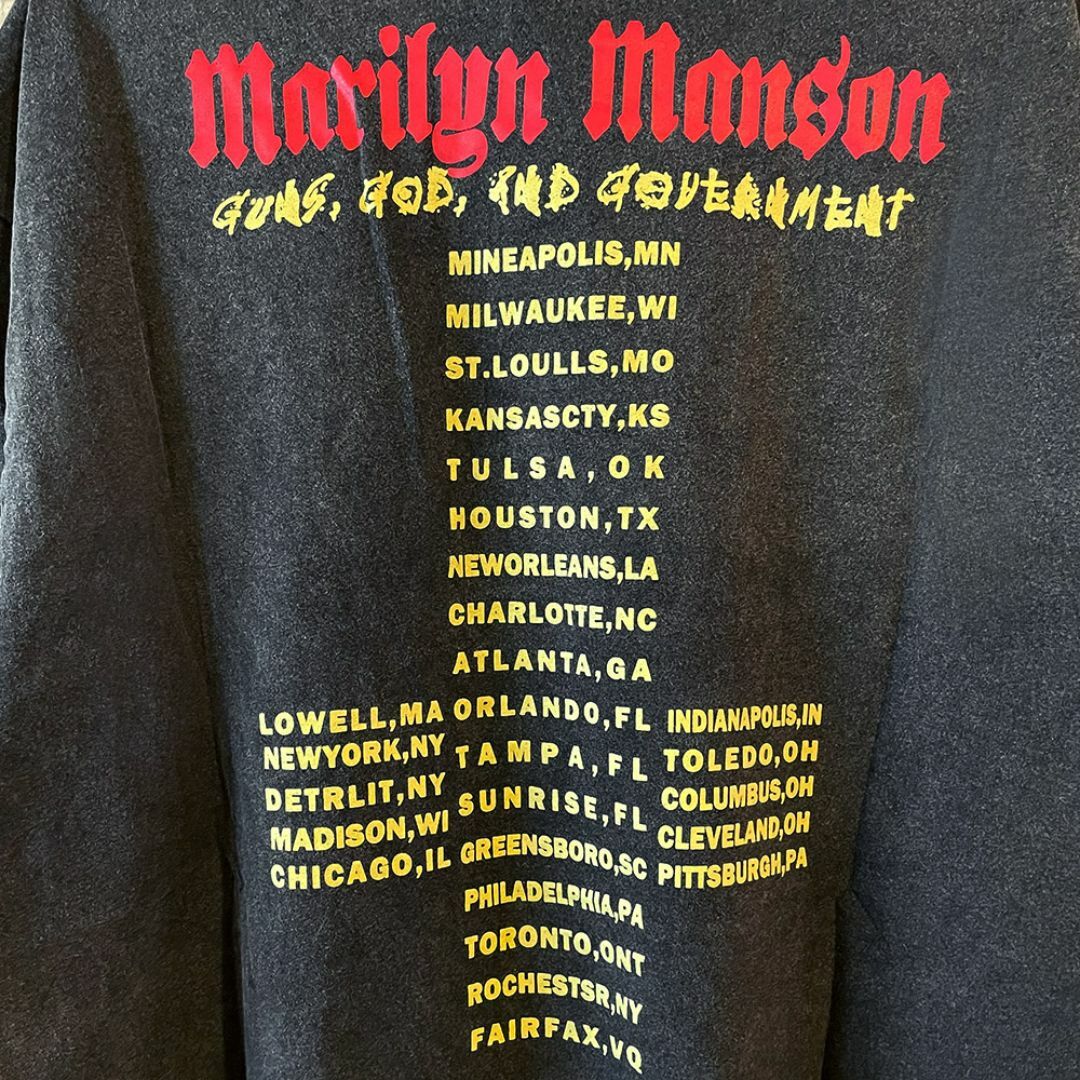 marilyn manson マリリンマンソン ヴィンテージ調 バンド T marilyn manson マリリンマンソン ヴィンテージ調 バンド T