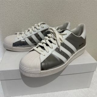 adidas - Prada Adidas Super Star シルバー スニーカーの通販 adidas - Prada Adidas Super Star シルバー スニーカーの通販