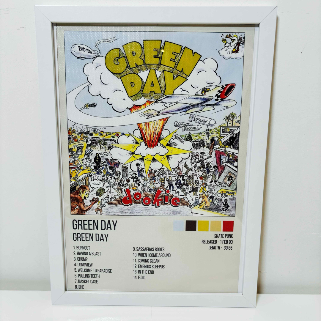 白額付きポスター】グリーン デイ Green Day Dookie(新品)の 白額付きポスター】グリーン デイ Green Day Dookie(新品)の
