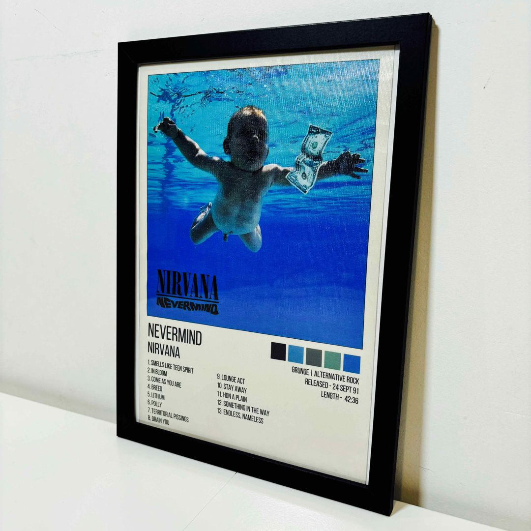 白額付きポスター】ニルヴァーナ Nirvana ネヴァーマインド 白額付きポスター】ニルヴァーナ Nirvana ネヴァーマインド