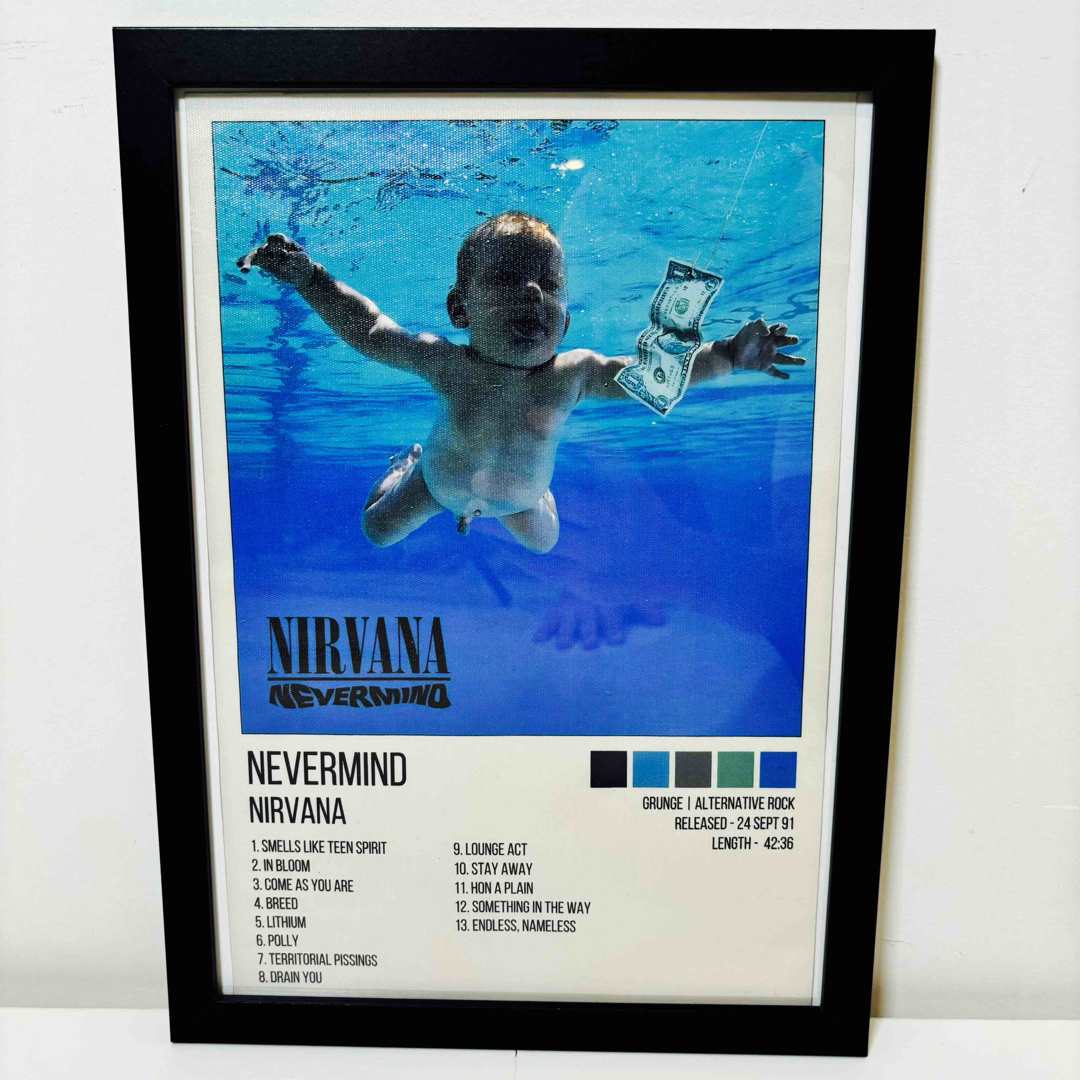 白額付きポスター】ニルヴァーナ Nirvana ネヴァーマインド 白額付きポスター】ニルヴァーナ Nirvana ネヴァーマインド