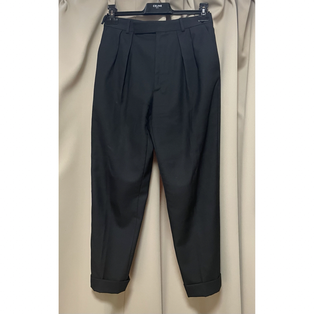 19SS Celine ウール100 ツープリーツ ニューウェーブパンツ 46 19SS Celine ウール100 ツープリーツ ニューウェーブパンツ 46