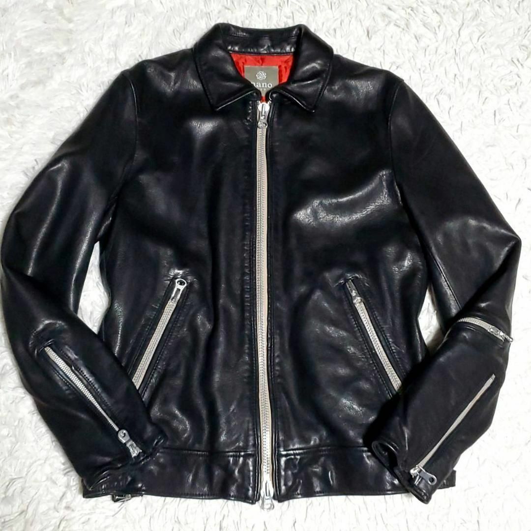 nano・universe - 美品 M ナノユニバース 羊革 シングル nano・universe - 美品 M ナノユニバース 羊革 シングル