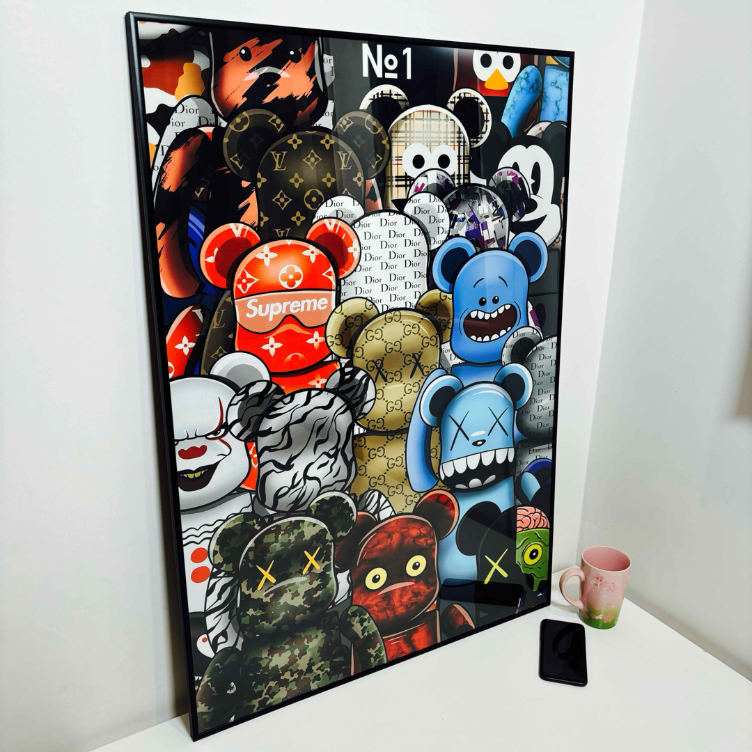 ポスター】KAWS(カウズ)20 ベアブリック(A1サイズ)の通販 by ポスター】KAWS(カウズ)20 ベアブリック(A1サイズ)の通販 by