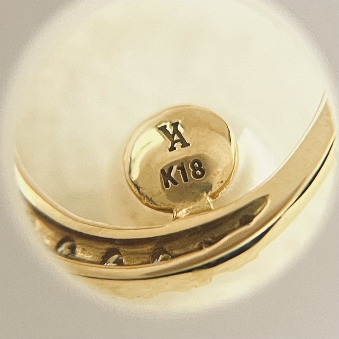 ヴァンドーム青山 ダイヤモンド×パール ネックレス K18YG 2.2g ヴァンドーム青山 ダイヤモンド×パール ネックレス K18YG 2.2g