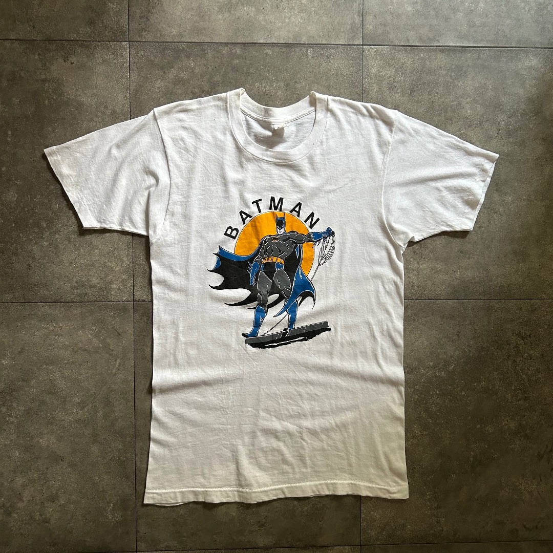 FRUIT OF THE LOOM - 70s フルーツオブザルーム 映画tシャツ USA製 ホワイト L バットマン
