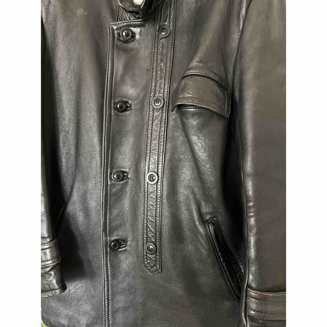 超綺麗 コルビジェジャケット仏製 レザージャケット コート 超綺麗 コルビジェジャケット仏製 レザージャケット コート