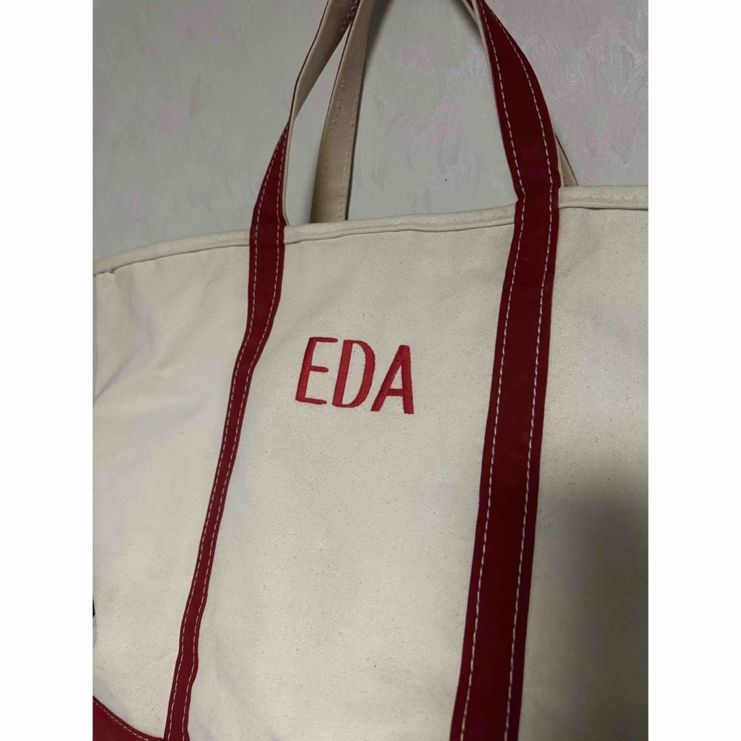 llbean トートバッグ 2トーンタグ 80年代 EDA レッド 80s llbean トートバッグ 2トーンタグ 80年代 EDA レッド 80s