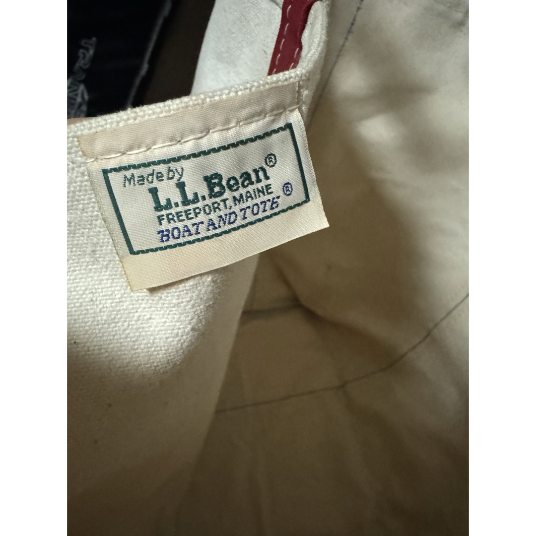 L.L.Bean - llbean トートバッグ 2トーンタグ 80年代 EDA レッド L.L.Bean - llbean トートバッグ 2トーンタグ 80年代 EDA レッド