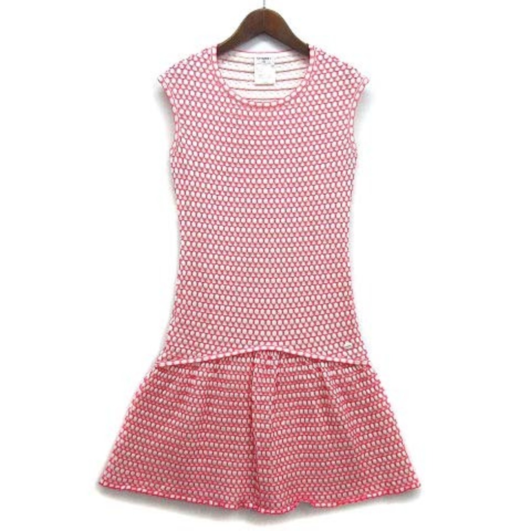 CHANEL - シャネル CHANEL エンボス ニット ワンピース CHANEL - シャネル CHANEL エンボス ニット ワンピース