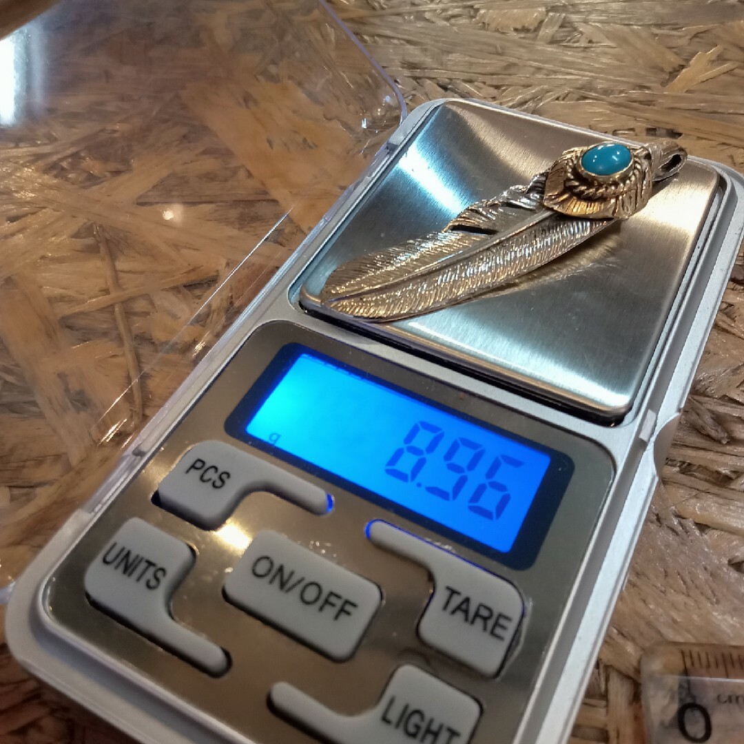 金縄ターコイズ,上金特大フェザー,ペンダント,トップ 金縄ターコイズ,上金特大フェザー,ペンダント,トップ