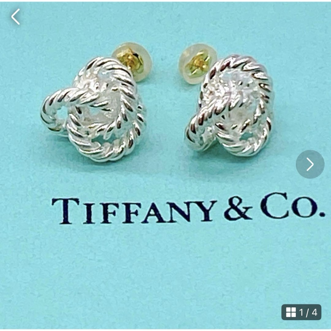 美品 希少TIFFANY&Co. ティファニーツイスト ピアス 18金ポスト 美品 希少TIFFANY&Co. ティファニーツイスト ピアス 18金ポスト