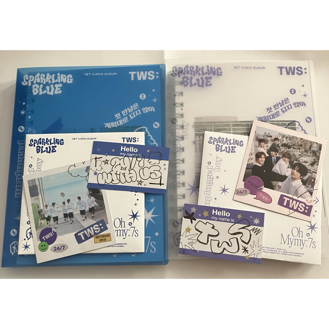 TWS SPARKLING BLUE アルバム ジフン コンプ セットの通販 by TWS SPARKLING BLUE アルバム ジフン コンプ セットの通販 by