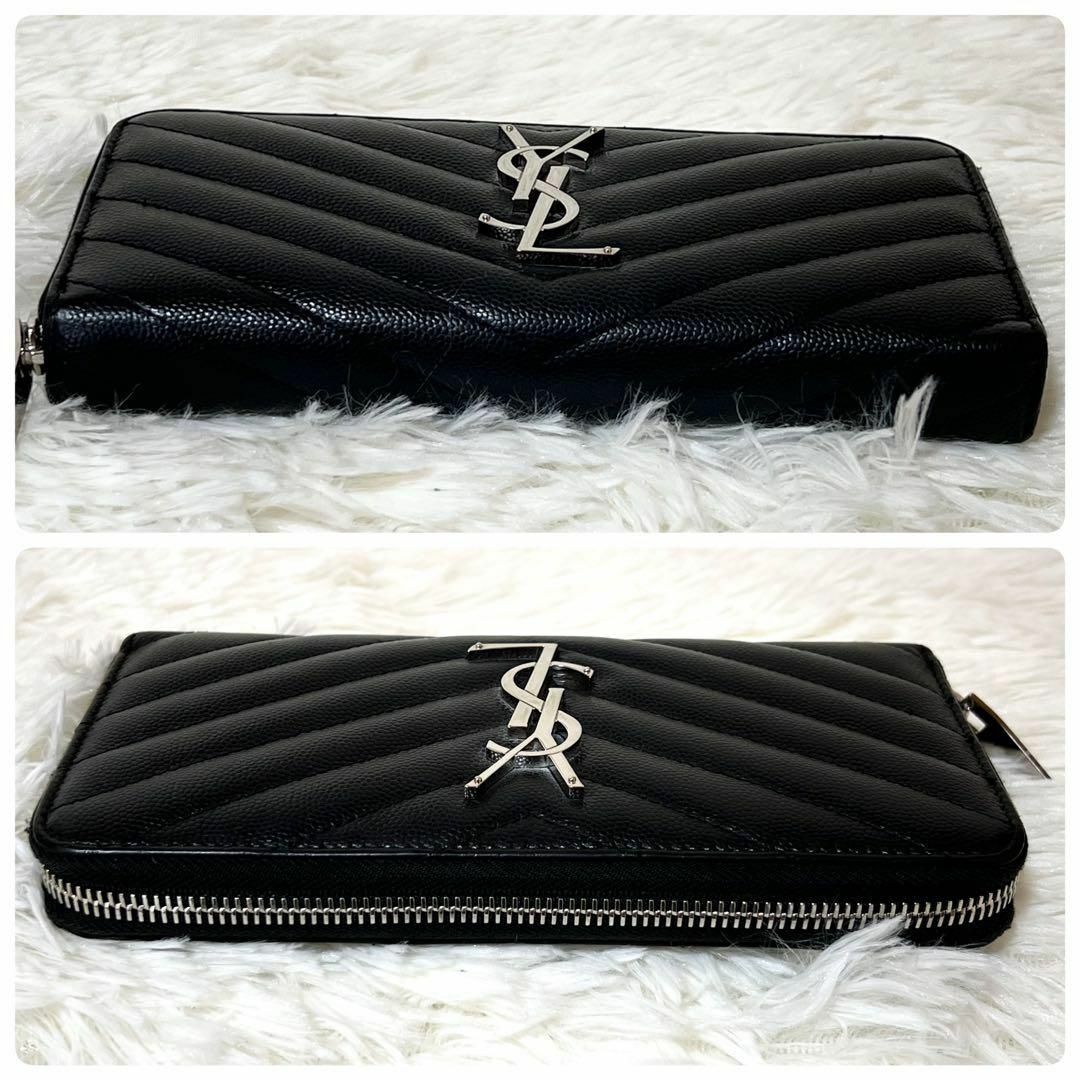 Yves Saint Laurent - 美品 サンローラン 長財布 Vステッチ Yves Saint Laurent - 美品 サンローラン 長財布 Vステッチ