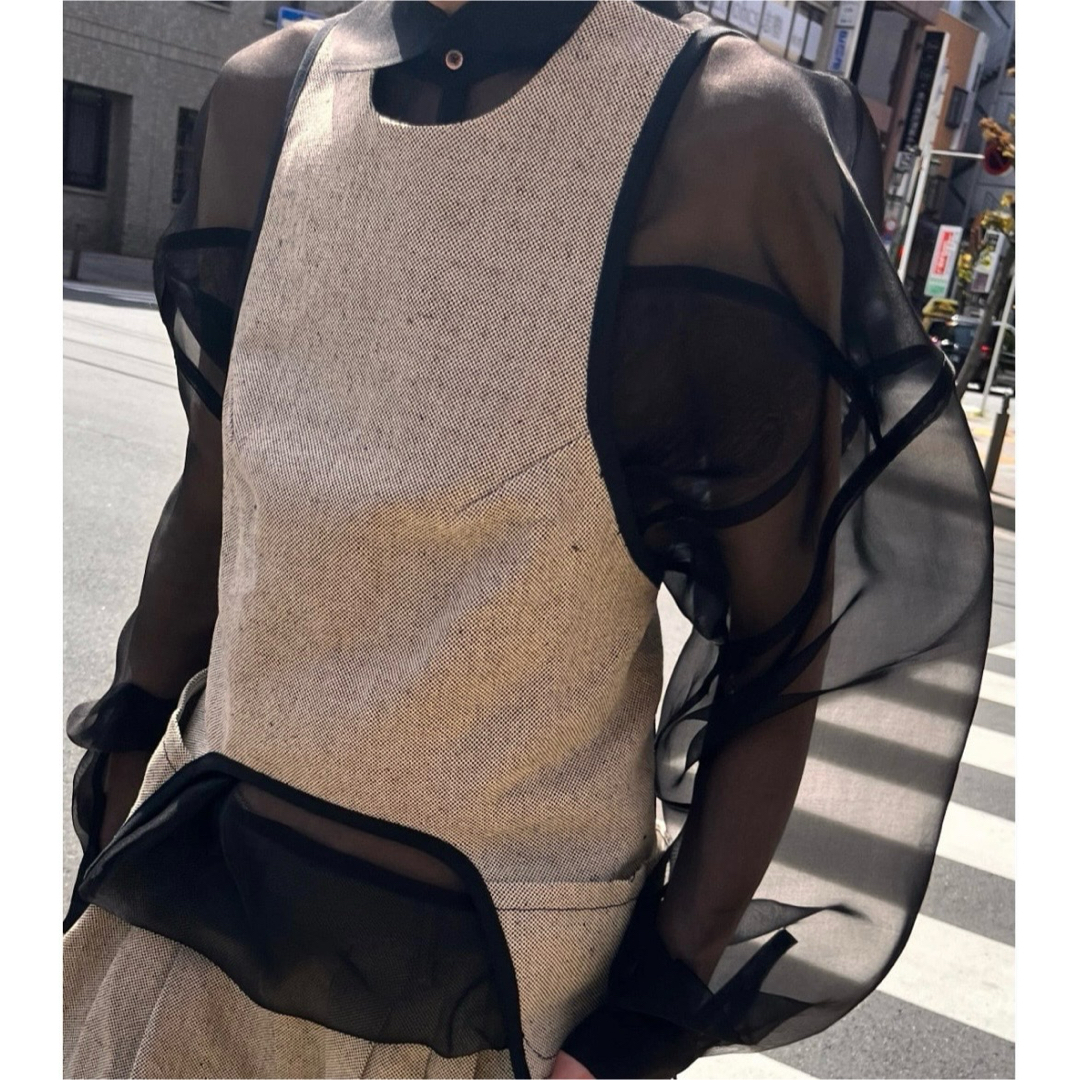 FUMIKA_UCHIDA - タグ付き☆ FUMIKA UCHIDA CHAMBRAY APRON TOP FUMIKA_UCHIDA - タグ付き☆ FUMIKA UCHIDA CHAMBRAY APRON TOP