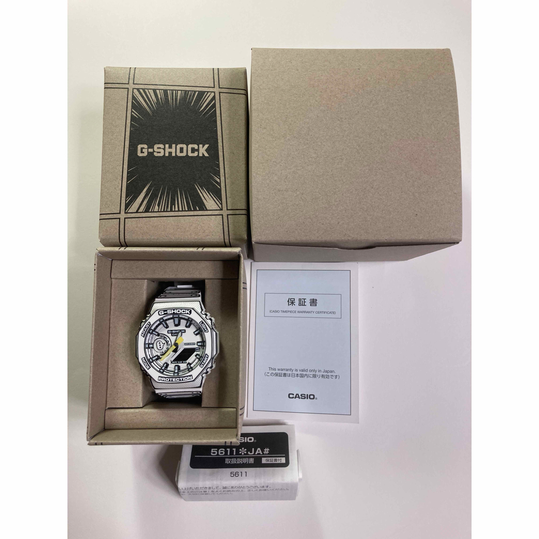 新品】G-SHOCK MANGA GA-2100MNG-7AJR すぐれ WHITE 新品】G-SHOCK MANGA GA-2100MNG-7AJR すぐれ WHITE