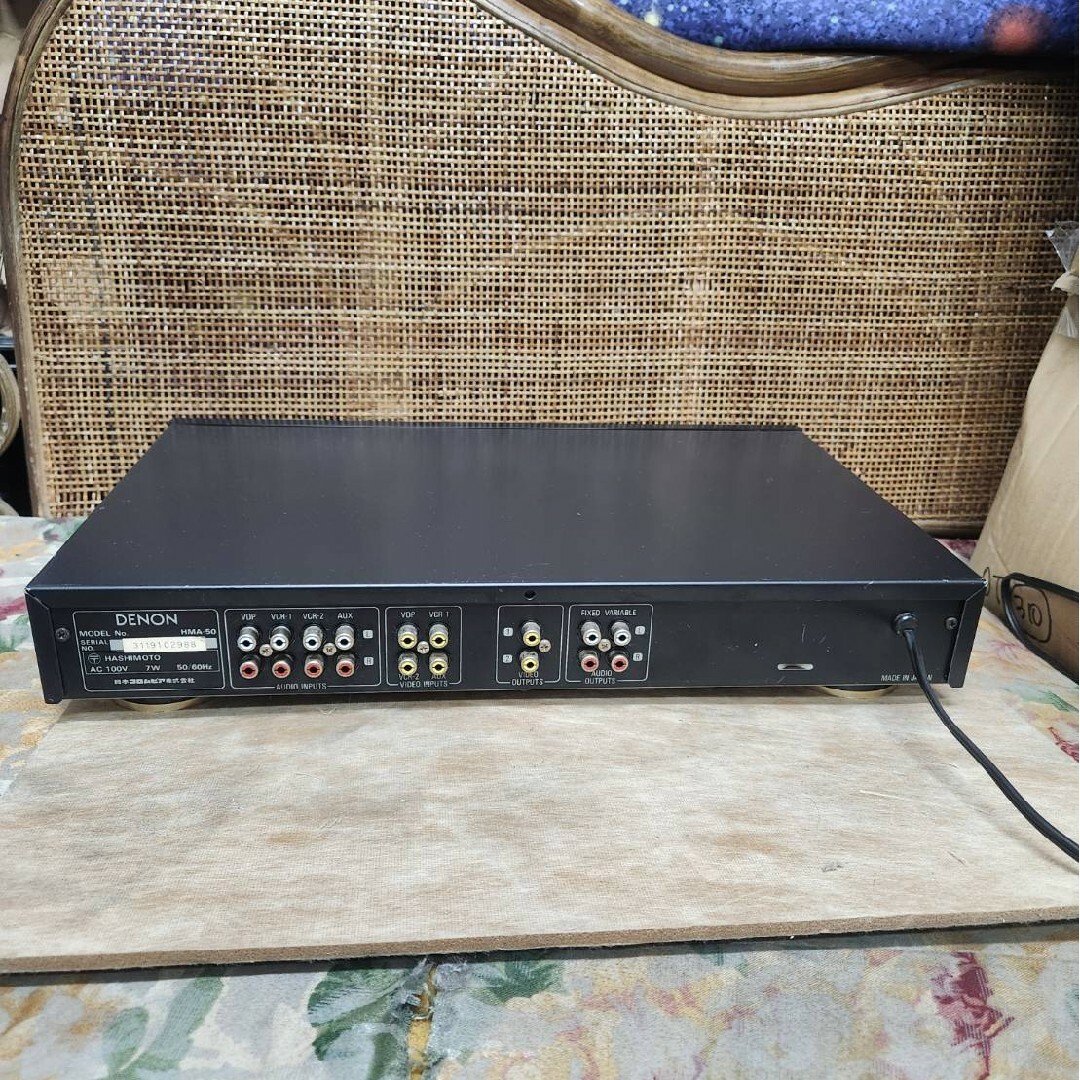 レストア済DENONミキサー&プリアンプHMA-50 レストア済DENONミキサー&プリアンプHMA-50