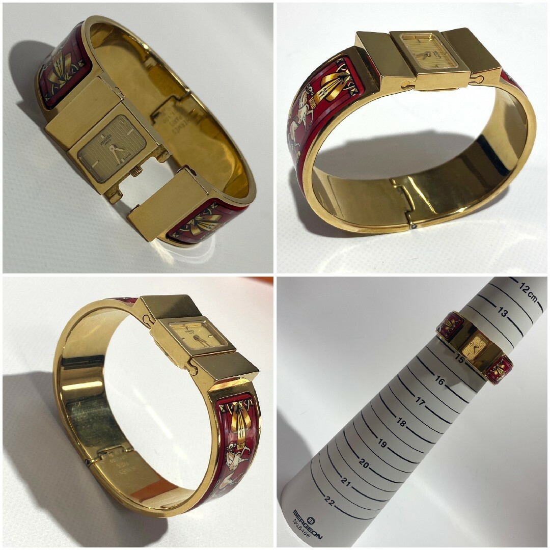HERMES エルメス ロケ バングルウォッチ 時計 エマイユ 腕時計 HERMES エルメス ロケ バングルウォッチ 時計 エマイユ 腕時計