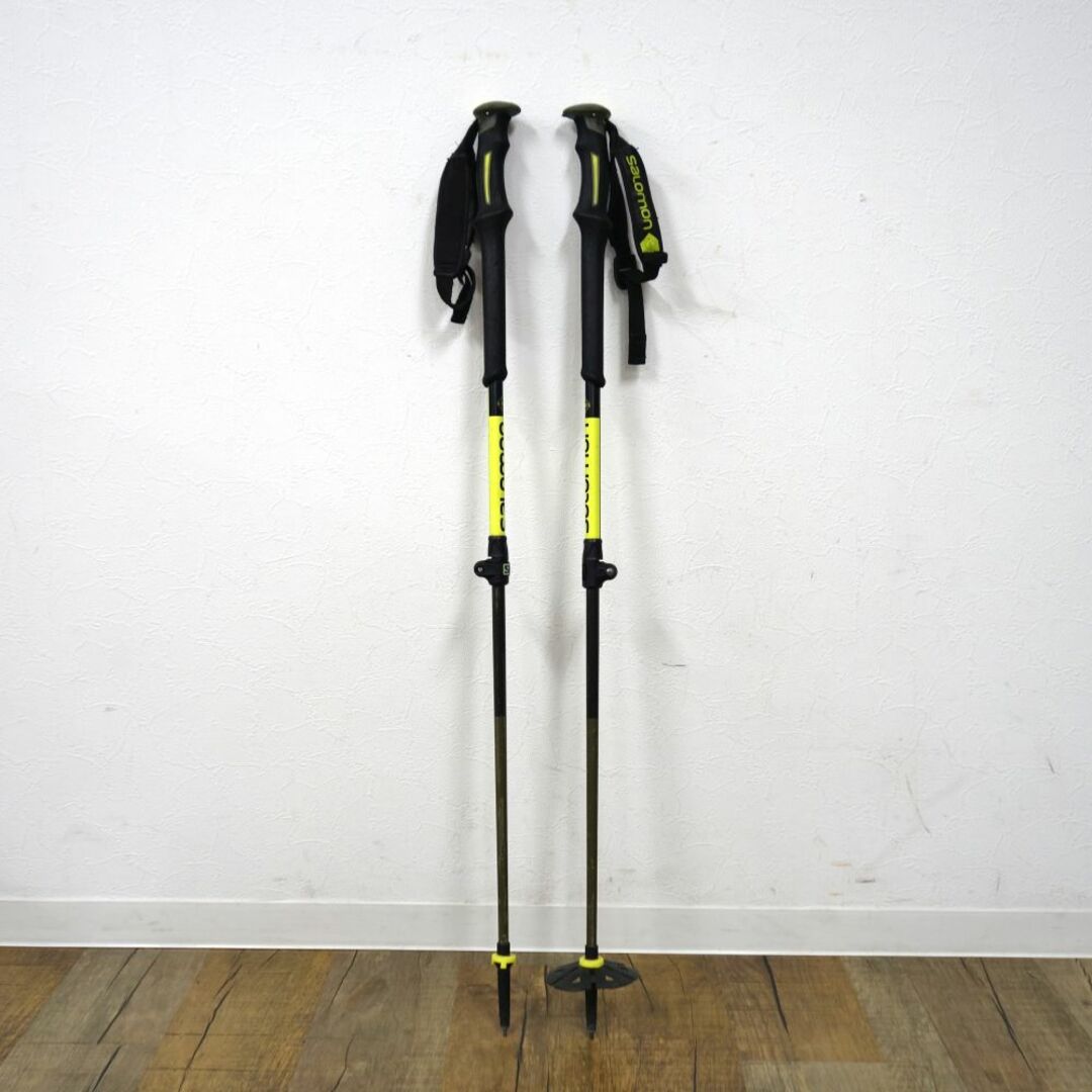 サロモン SALOMON スキーストック 100-135cm ポール 伸縮式 サロモン SALOMON スキーストック 100-135cm ポール 伸縮式