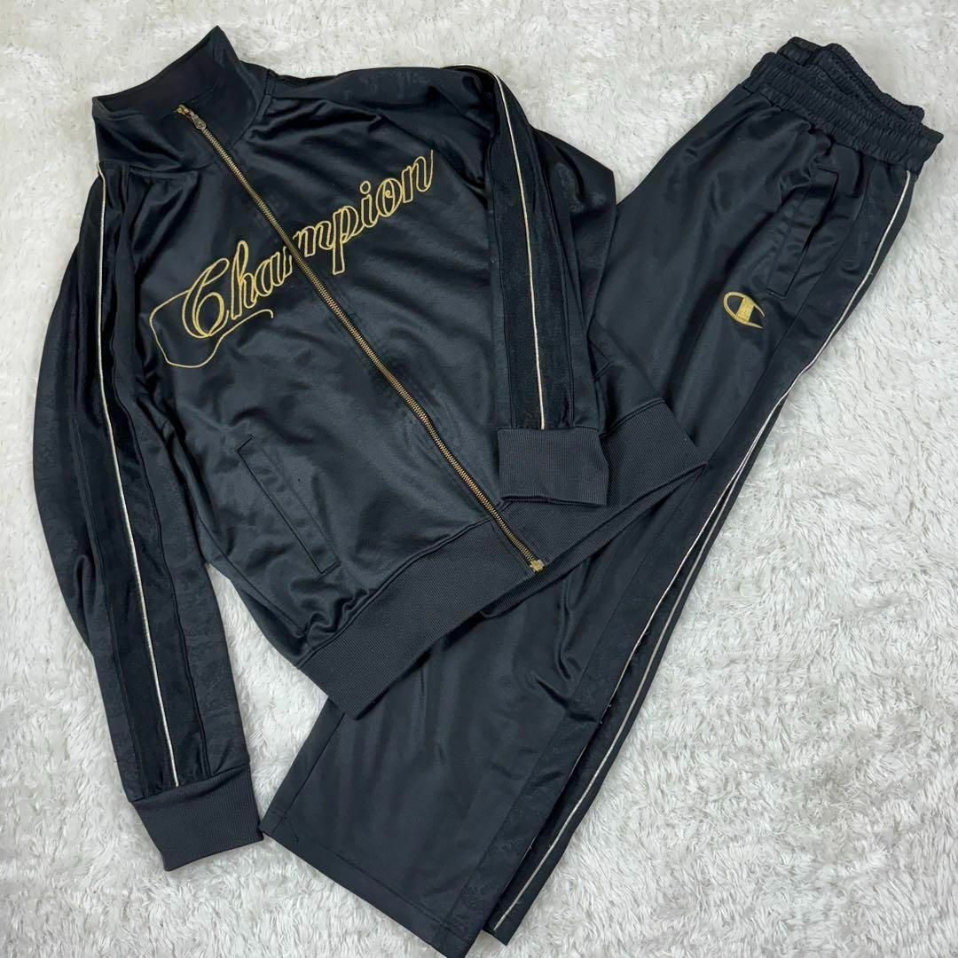 Champion - Champion ジャージ セットアップ 黒金 ブラック Champion - Champion ジャージ セットアップ 黒金 ブラック