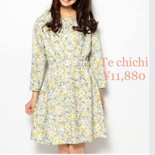 テチチ(Techichi)の新品¥1.2万 te chichi 花柄ワンピース yellow(ひざ丈ワンピース)