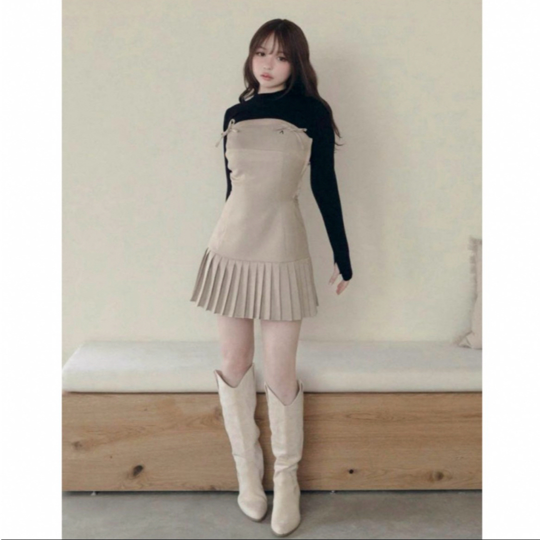 ANDMARY Karen knit そうぞうし set mini dress ANDMARY Karen knit そうぞうし set mini dress