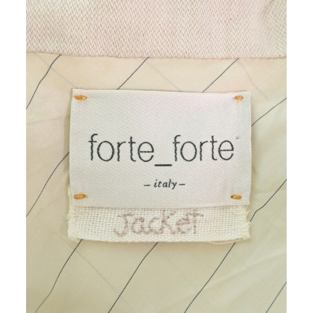 forte forte テーラードジャケット -(XL位) ベージュ 【古着】
