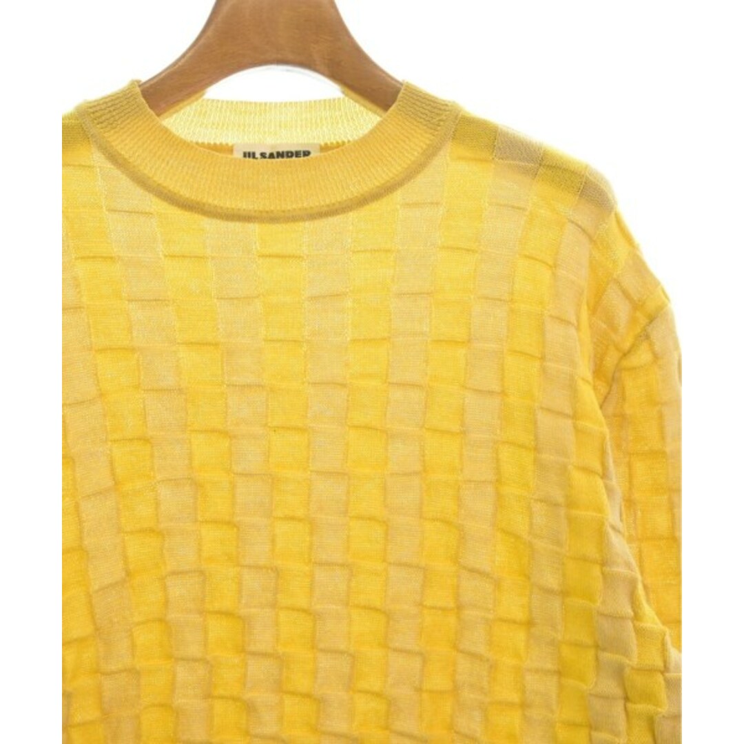 JIL SANDER ジルサンダー ニット・セーター 46(XL位) 黄(総柄 JIL SANDER ジルサンダー ニット・セーター 46(XL位) 黄(総柄