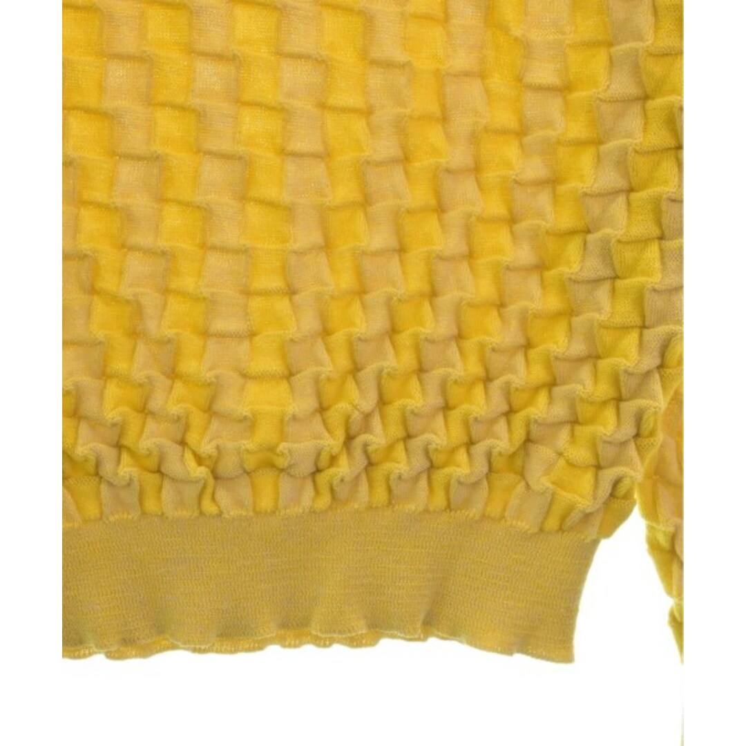 JIL SANDER ジルサンダー ニット・セーター 46(XL位) 黄(総柄 JIL SANDER ジルサンダー ニット・セーター 46(XL位) 黄(総柄