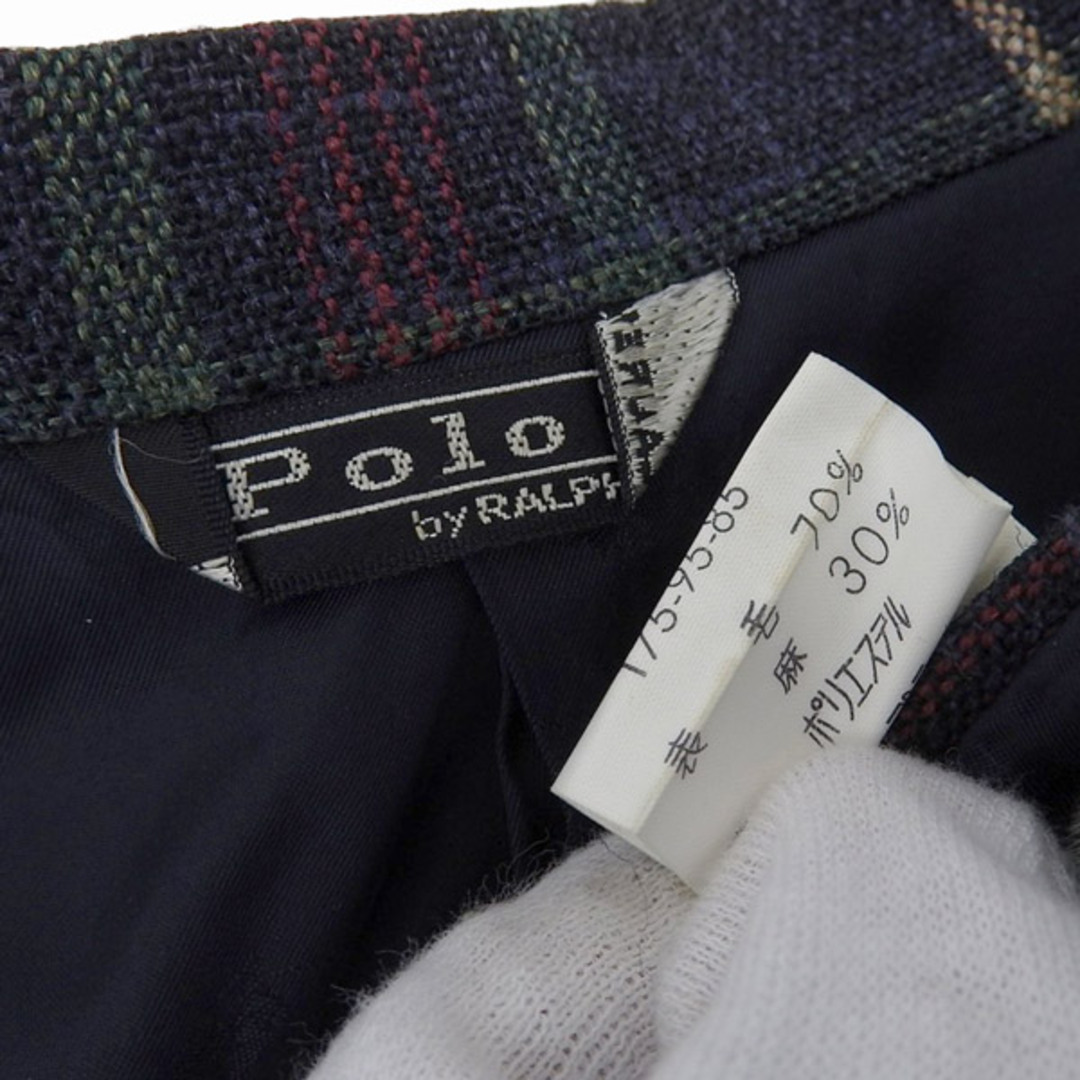 RALPH LAUREN ラルフローレン ウール リネン チェック柄 RALPH LAUREN ラルフローレン ウール リネン チェック柄