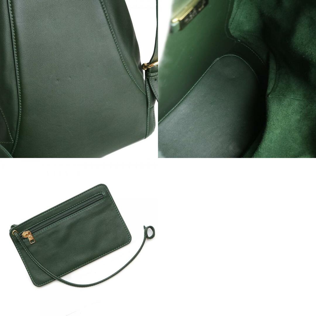 極 美品 ポーチ付 ロエベ アナグラム ロゴ レザー リュック 極 美品 ポーチ付 ロエベ アナグラム ロゴ レザー リュック