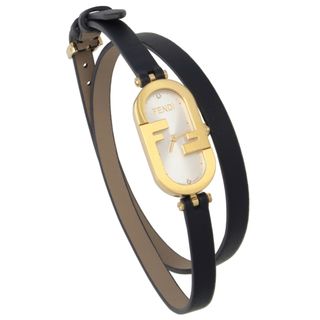 フェンディ(FENDI)のフェンディ FENDI 腕時計 オーロック バーティカル 革ベルト アナログ オーバルウォッチ ダイヤモンド FOW965 AHP9 F0ZGN(腕時計)