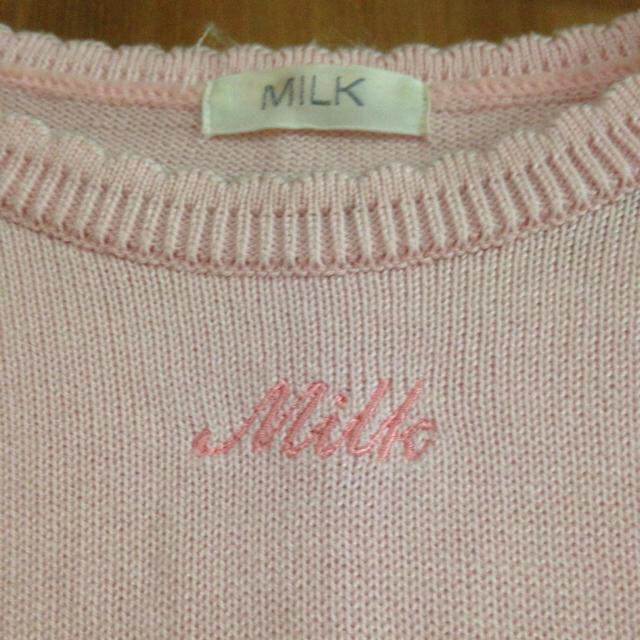 MILK(ミルク)のミルク ☻ 半袖ニット レディースのトップス(ニット/セーター)の商品写真