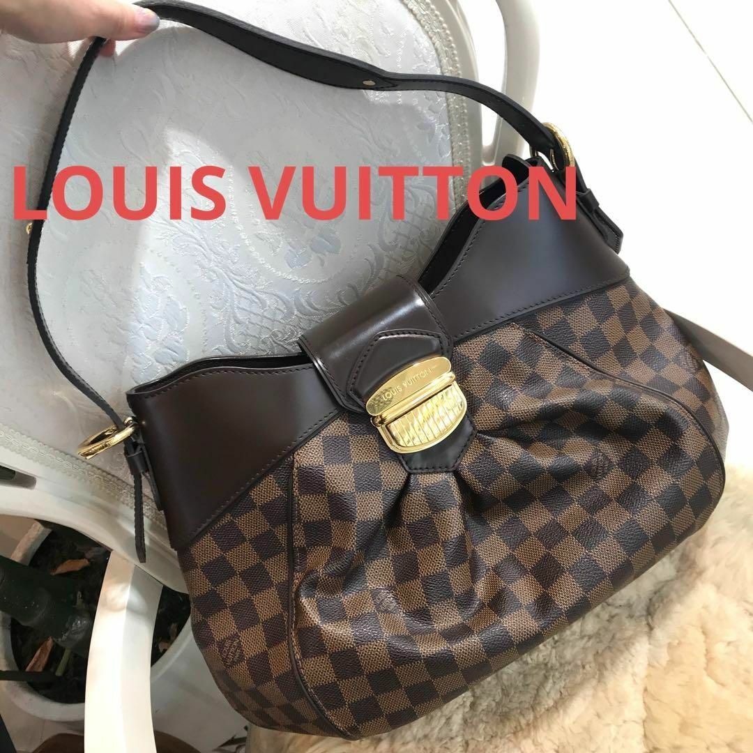 LOUIS VUITTON - ☆美品☆ルイ・ヴィトン ダミエ システィナMM LOUIS VUITTON - ☆美品☆ルイ・ヴィトン ダミエ システィナMM