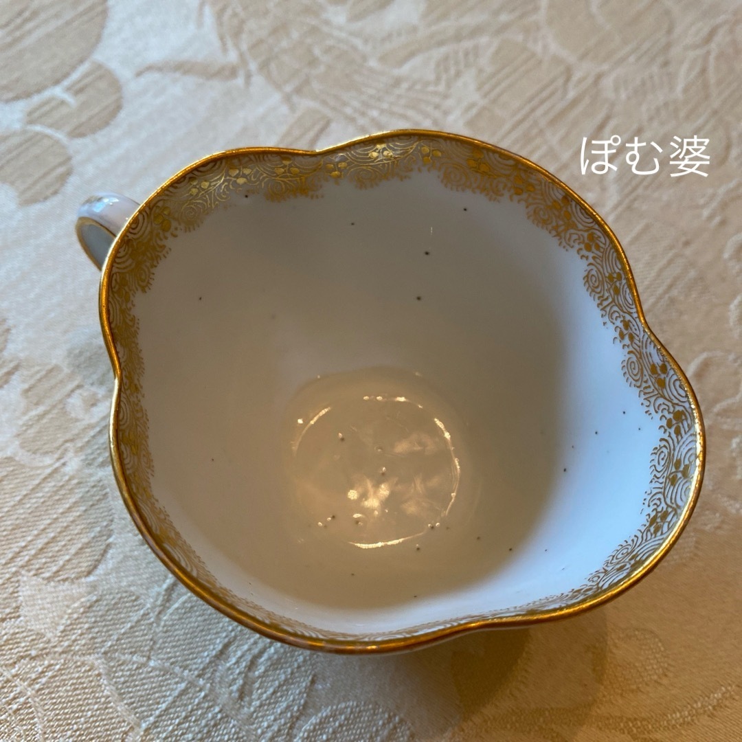 MEISSEN - 【古マイセン】カップ&ソーサー/クローバー型 MEISSEN - 【古マイセン】カップ&ソーサー/クローバー型