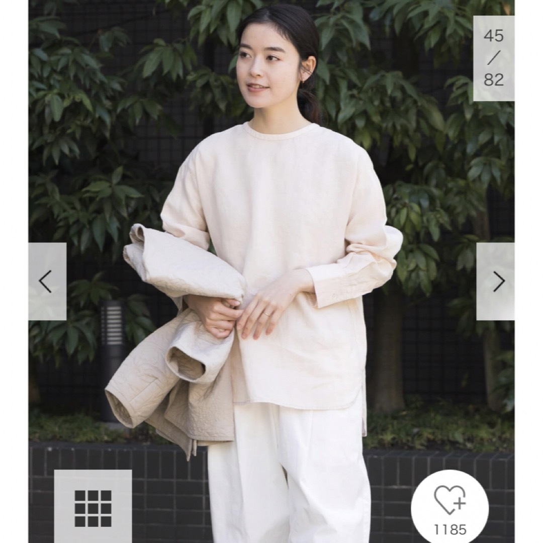 かぐれ - 新品タグ付◉ PINK かぐれ リネンクルーネックプル かぐれ - 新品タグ付◉ PINK かぐれ リネンクルーネックプル