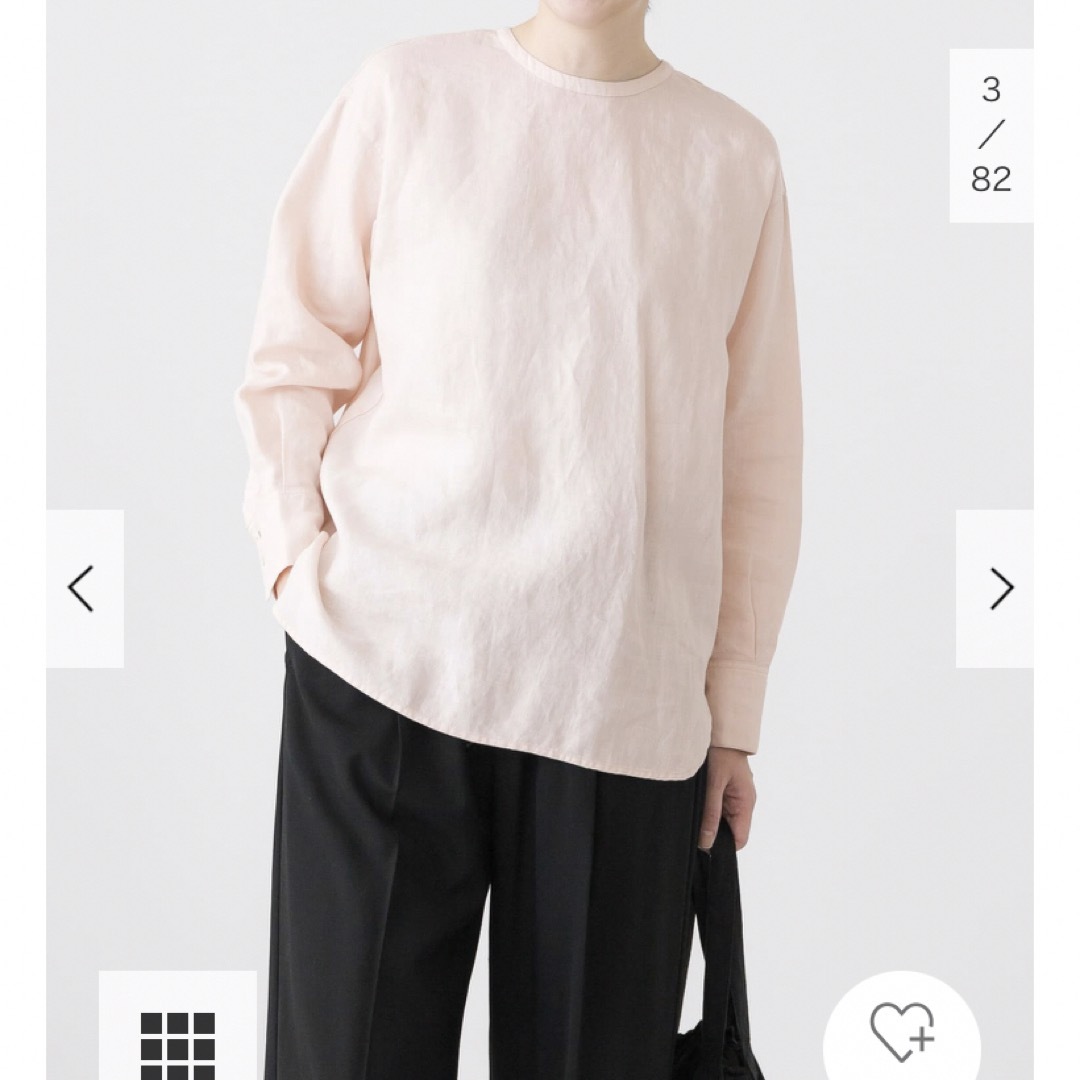 かぐれ - 新品タグ付◉ PINK かぐれ リネンクルーネックプル かぐれ - 新品タグ付◉ PINK かぐれ リネンクルーネックプル