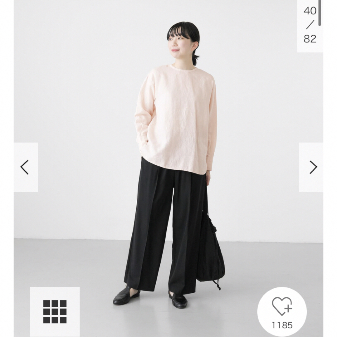 かぐれ - 新品タグ付◉ PINK かぐれ リネンクルーネックプル かぐれ - 新品タグ付◉ PINK かぐれ リネンクルーネックプル