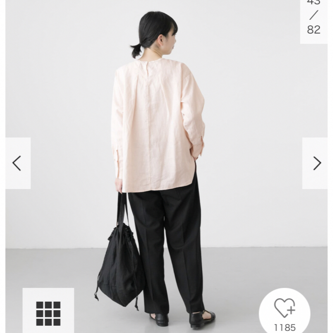 かぐれ - 新品タグ付◉ PINK かぐれ リネンクルーネックプル かぐれ - 新品タグ付◉ PINK かぐれ リネンクルーネックプル