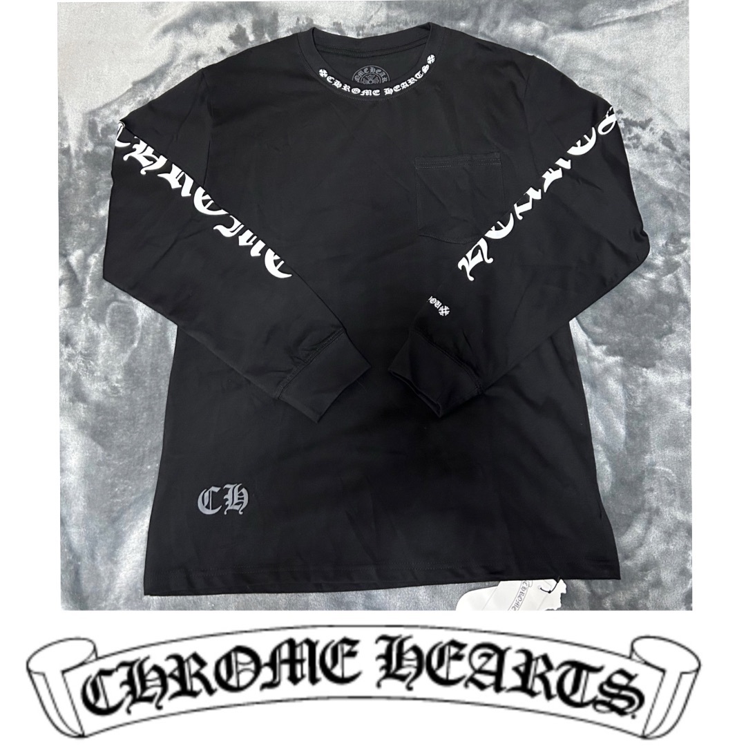 Chrome Hearts(クロムハーツ)のCHROME HEARTS NECK LOGO LS TEE メンズのトップス(Tシャツ/カットソー(七分/長袖))の商品写真