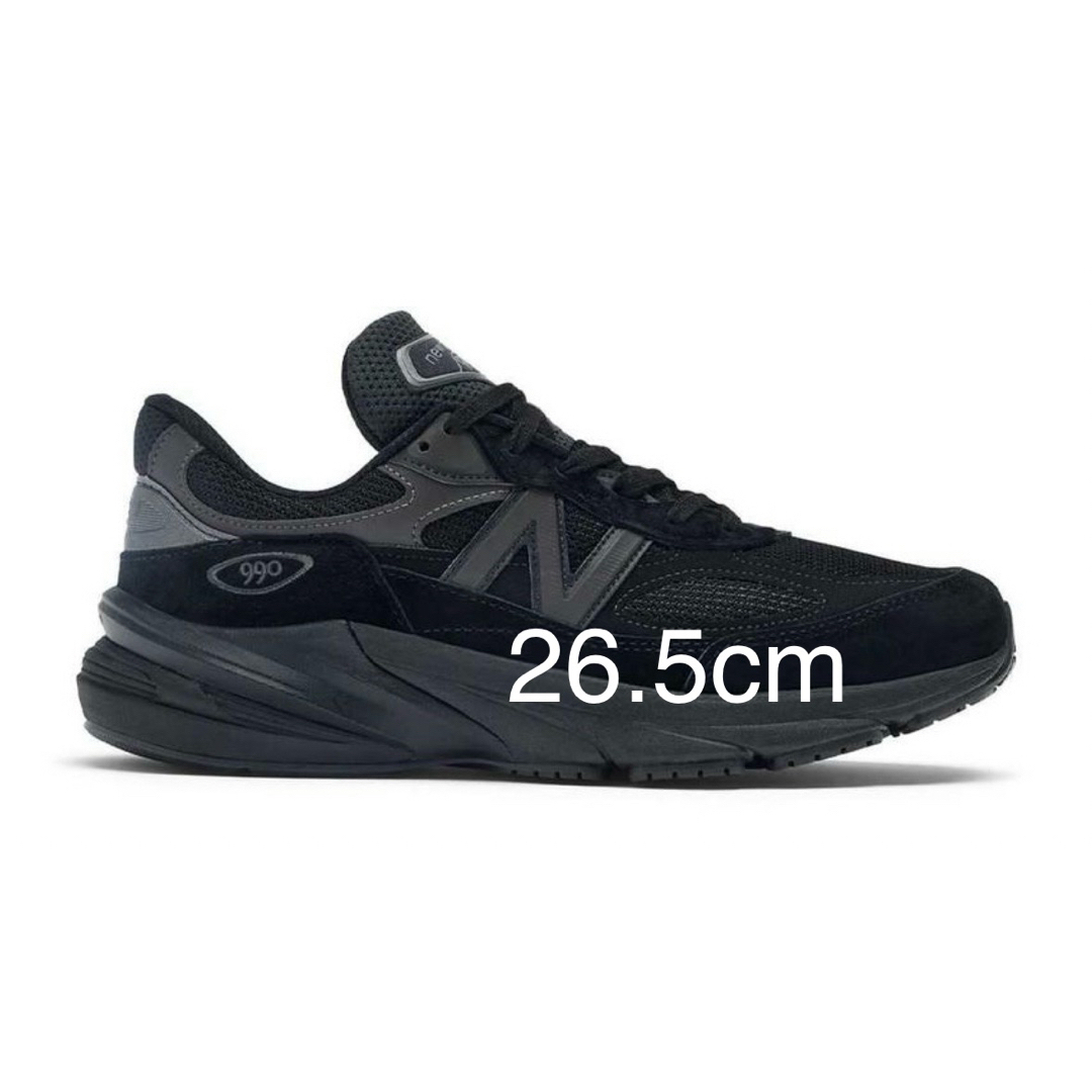 new balance 990v6 triple black 26.5cm new balance 990v6 triple black 26.5cm
