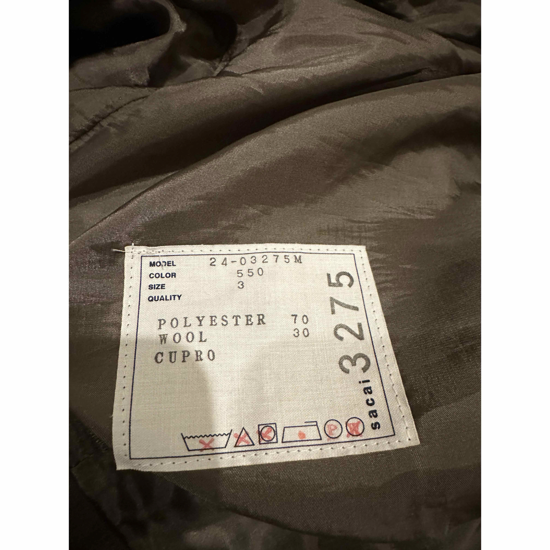 sacai ジャケット サカイ セットアップ 完売品 sacai ジャケット サカイ セットアップ 完売品