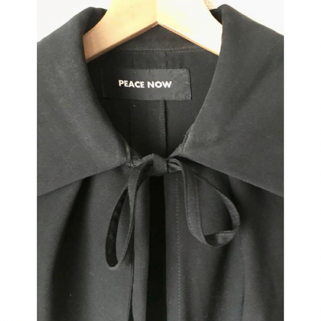 PEACE NOW ピースナウ 黒マント 薄手ロングマントBPN PEACE NOW ピースナウ 黒マント 薄手ロングマントBPN
