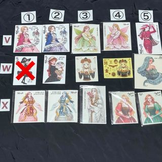 バラ売り可★【BU47海外ステッカー】黒いたぬき様、他。　女の子　人物ステッカー(印刷物)